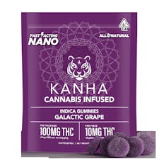 Kanha - Galactic Grape (Indica) Nano Edible 100mg