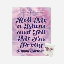 KushKards - Roll Me A Blunt Birthday Card w/ Matchbook