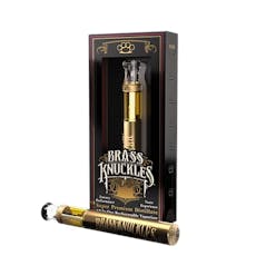 Brass Knuckles | Strawberry Cough | Sativa | Super Premium Distillate | AIO | 1g