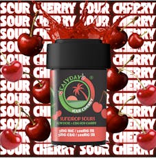 Easyday Edibles | 5mg THC:5mg CBG | Sundrop Sours I Sour Cherry | 20 Pack