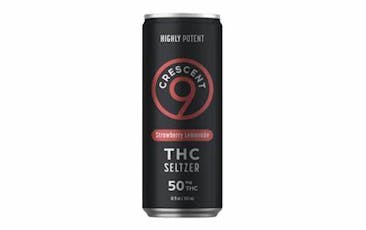 Crescent 9 Seltzer 50mg Delta - 1 Can - Strawberry Lemonade