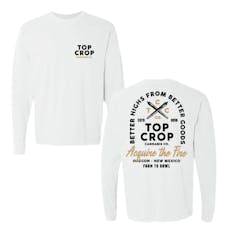 Top Crop Apparel - White Long Sleeve XL