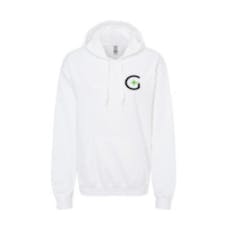 Greenlight G (embroidered) White Hoodie - S/Unisex