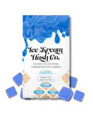 Ice Kream Hash Blueberry Cupcake Live Hash Rosin Gummies | 200mg