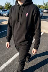 Shangri-La Hoodie - Bird Logo - Black