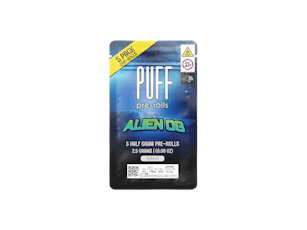 Puff | Alien OG | Hybrid | 5 Pack Pre-Roll | 2.5g
