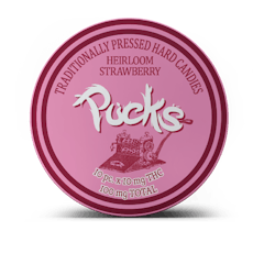 Pucks Hard Candy 100mg - Heirloom Strawberry