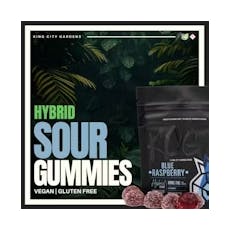 King City Gardens - Liquid Diamond - Sour Blue Raspberry Gummies 10pk - 100mg