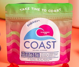 Coast Edibles 4pk/5mg- Raspberry Lime THCV:CBD:THC