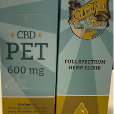 600mg CBD PET Tincture 1 oz - Golden Road