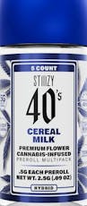 Stiiizy 40's Cereal Milk .5g Mini Blunts 5pk Hybrid