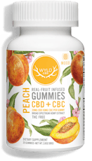 Wyld - Peach - 2:1 CBD/CBC - 20mg CBD Gummies 20pk