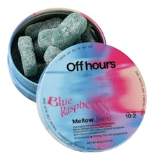 OFF HOURS | MELLOW | BLUE RASPBERRY GUMMIES 100MG