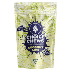 100MG Gummies Choice Chews Coconut Lime 20PK (3 for $24!!!)