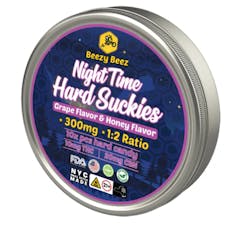 BEEZY BEEZ | NIGHT TIME HARD SUCKIES | GRAPE & HONEY THC+CBN (1:2) HARD CANDIES | 100MG THC 200MG CBN