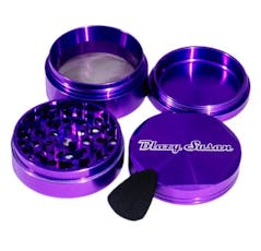 Blazy Susan 4-Piece Aluminum Grinder - Purple