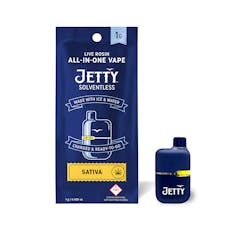 Jetty Rosin Mini Tank AIO 1g Sativa; Fizzy Lift