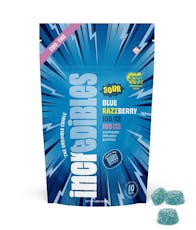 Sour Blue Razzberry 1:1 THC:CBG Gummies (100mg)