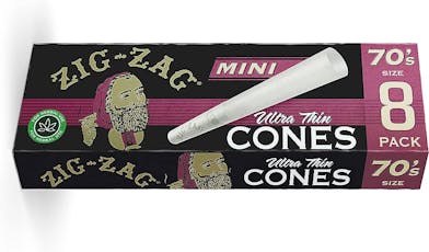 Zig Zag | Cones | Ultra Thin | 70's Mini | 8 Pack