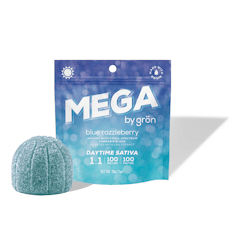 Mega 100mg Blue Razzleberry 1:1 THC:CBG