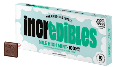 Mile High Mint - THC Chocolate 10 Pack (100mg)