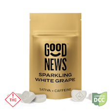 Sparkling White Grape +Caffeine (Sativa) - Gummies - 10PK - 100mg - Good News