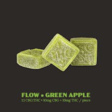 Green Apple 1:1 CBG Flow Gummies (100mg)