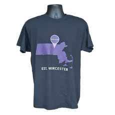 Major Bloom Map & Logo T Shirt XL Black