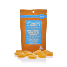 Smokiez - Tropical Fruit 1:1 CBD:THC Chews (10ct/10mg)