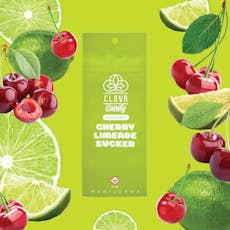 CLOVR - CANDIES - SUCKER - 25MG - SUGAR FREE CHERRY LIMEADE - HYBRID