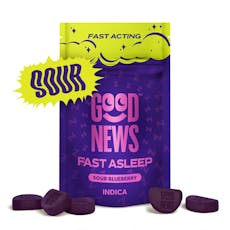 Good News | Fast Asleep Sour Blueberry 1:2 (THC:CBN) | 20 pk