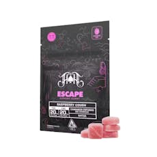 RASPBERRY COUGH ESCAPE EUPHORIC GUMMIES (1:1 THC:CBC)