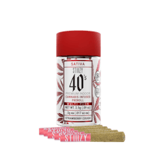 Stiiizy 40's - Strawberry Cough 5pk - Infused Prerolls - 2.5g