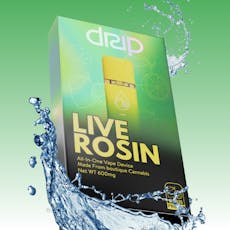 (DRIP) Live Rosin AIO Vape - Citrus 0.6g (Super Boof)