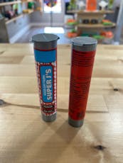 GDF- Super J's | Dosado Sherbert | Blueberry Infused Pre Roll 1g