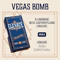 ELEVATE - PINS - PREROLL - 0.5G - 10PK - VEGAS BOMB - INDICA
