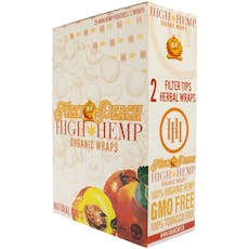 High Hemp Wraps Organic FUZZY PEACH | 2 Wraps
