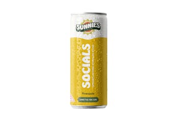 Sunnies Socials - Pineapple - 10mg Sparkling Water