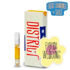 Florida Wedding: Liquid Diamond & Sauce THC Cartridge (1g) - District Cannabis