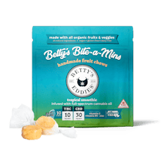 Betty's Eddies: Bite-a-mins | Chews | Tropical Smoothie | 1:3 THC:CBD | 10mg THC: 30mg CBD | 10pk