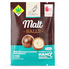 Indica CocoBites Malt Ball 10mg single - Ceres