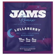 JAMS Remix Lullaberry Fast Acting Jellies 2:1:1 10mg x 10ct