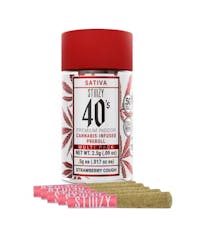 Strawberry Cough 40s 5x .5g Infused Prerolls by STIIIZY
