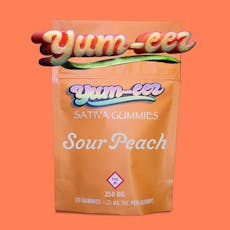 YUM-EEZ - GUMMIES - 250MG - 10PK - SOUR PEACH - SATIVA