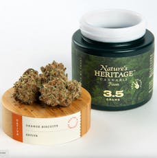 NATURE'S HERITAGE ORANGE BISCUITS FLOWER 3.5G