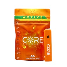 Core: Distillate Vape | Active Strawberry Cough | All-In-One | 0.5g