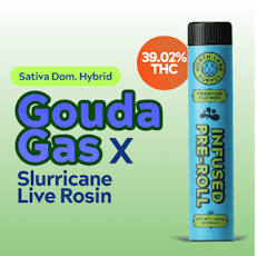 North Lake Supply | Gouda Gas x Slurricane (S-H) Live Rosin Infused Pre Roll | 2 Pack 1g
