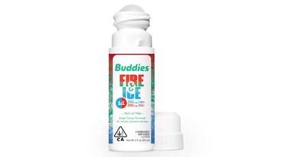 Buddies - Fire & Ice 1:1 CBD:THC Roll-On Topical 3oz