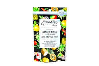 SMZ Sour Tropical Fruit 1:1 Fruit Chews Hybrid 10pk 200mg 25520 SW_ED89|AOF