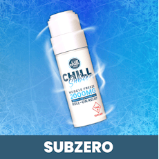CHILL MEDICATED - TOPICALS - 1100MG THC / 1000MG CBD - SUBZERO MUSCLE FREEZ ROLL-ON